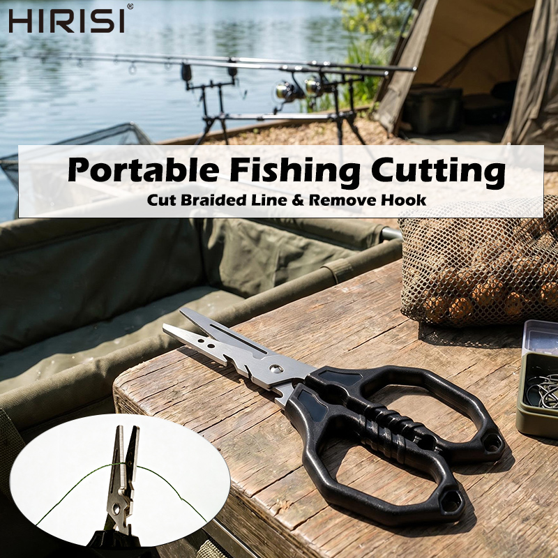 Fishing Line Cutter - Multifunctionele visschaar van roestvrij staal, lijnsnijder