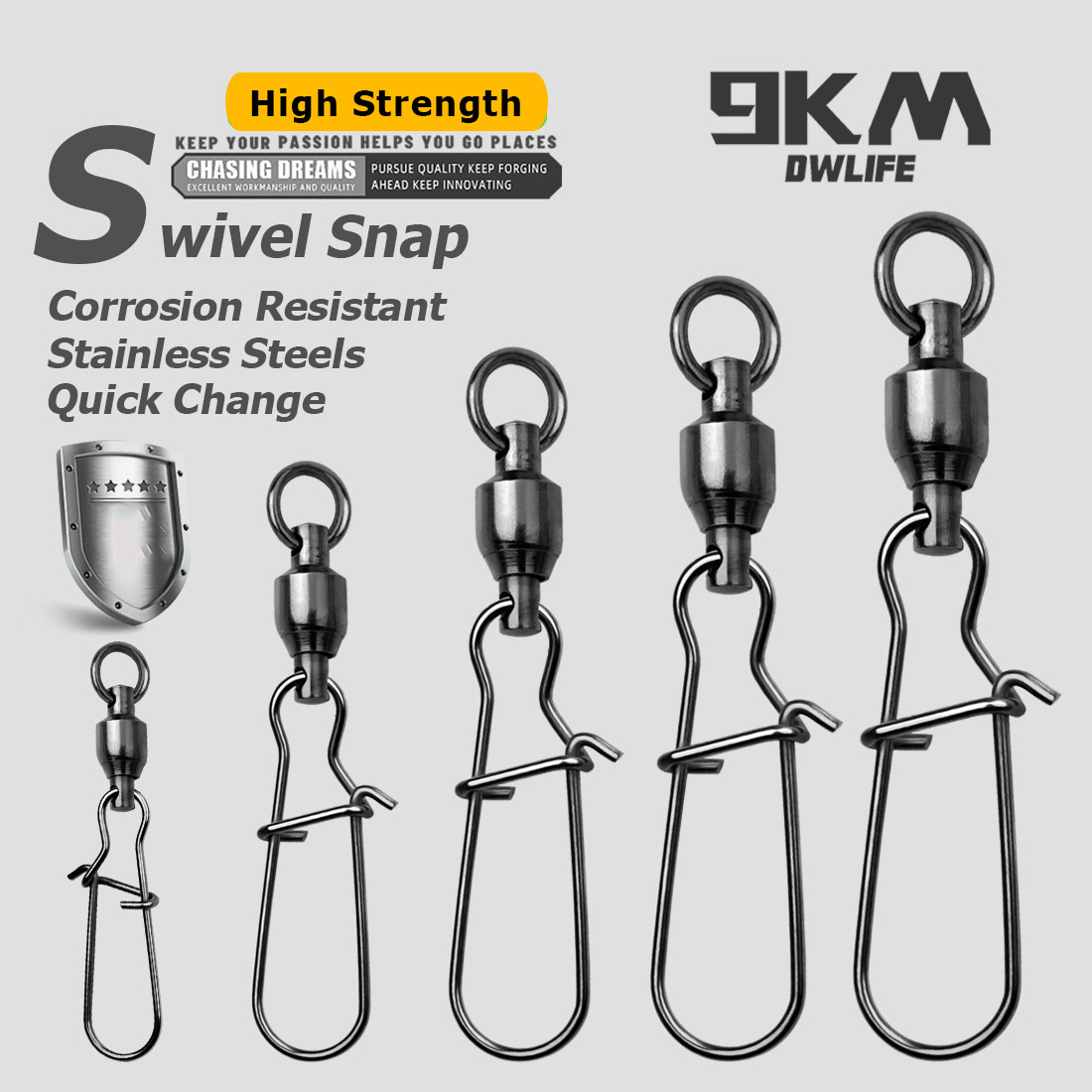 9KM 10PCS Kogellager Swivel Sn - Freshwater Line recensie en prijs