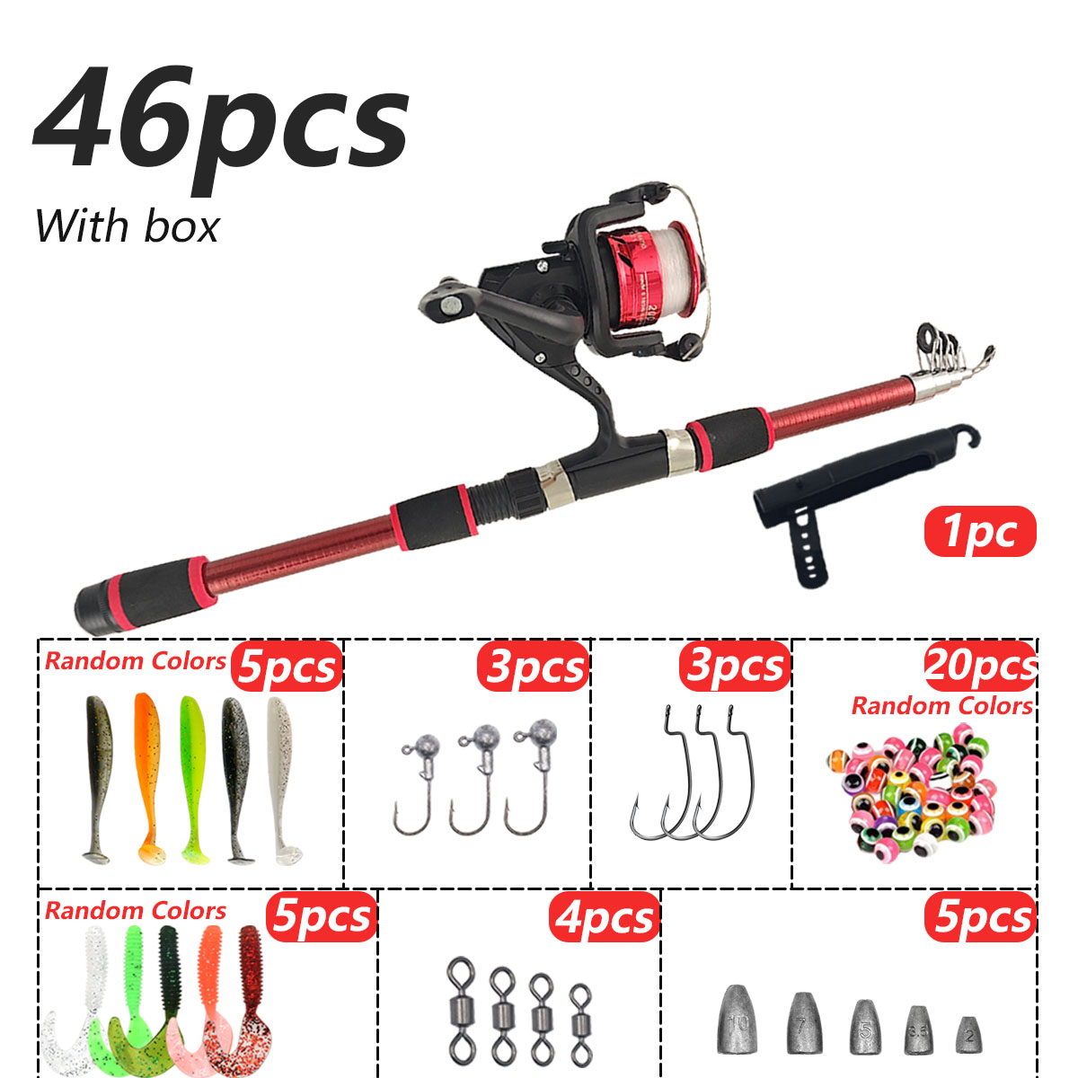 46-delige telescopische hengel - Saltwater Line recensie en prijs