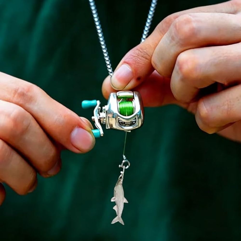 Mini vismolen ketting vissen r - Fishing Line Spool recensie en prijs