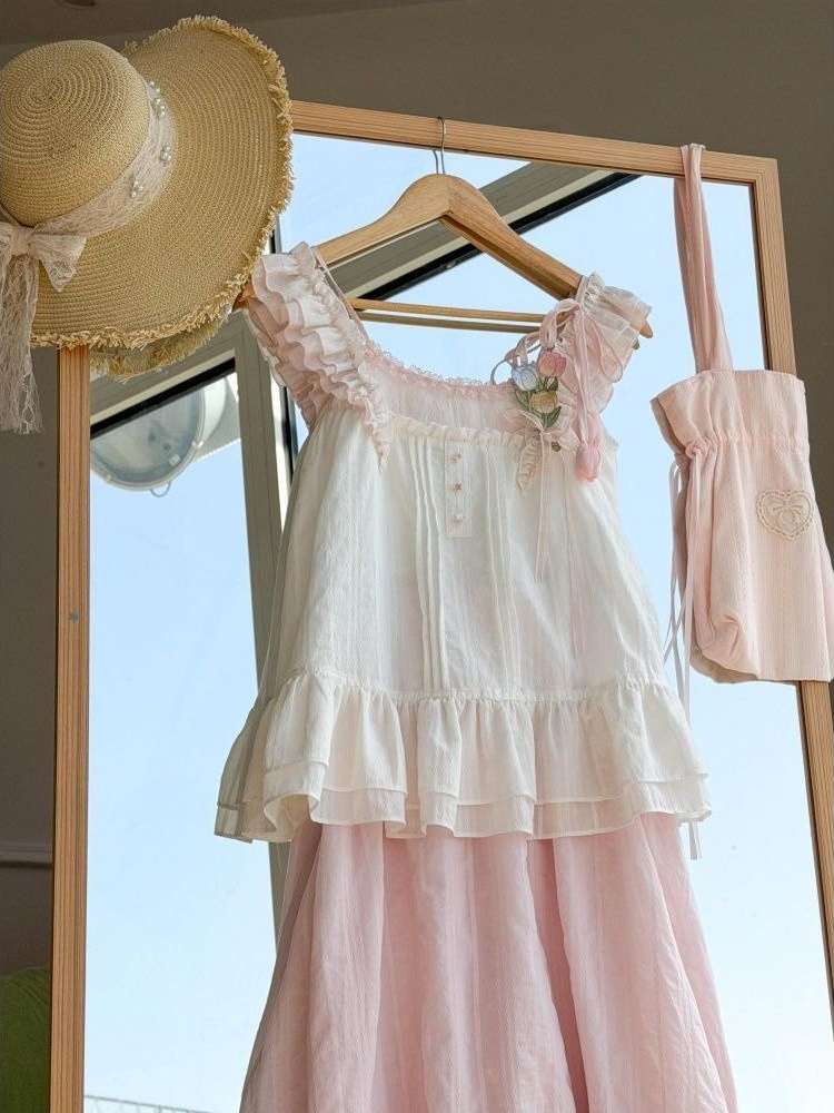 Zoete Kawaii Ruffle Trim Tulip - Fly Line recensie en prijs
