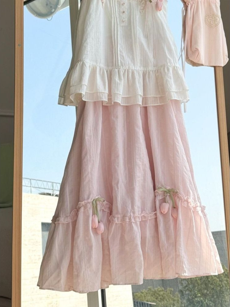 Zoete Kawaii Ruffle Trim Tulip - Fly Line recensie en prijs